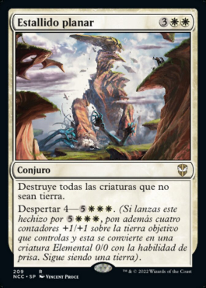 Estallido planar