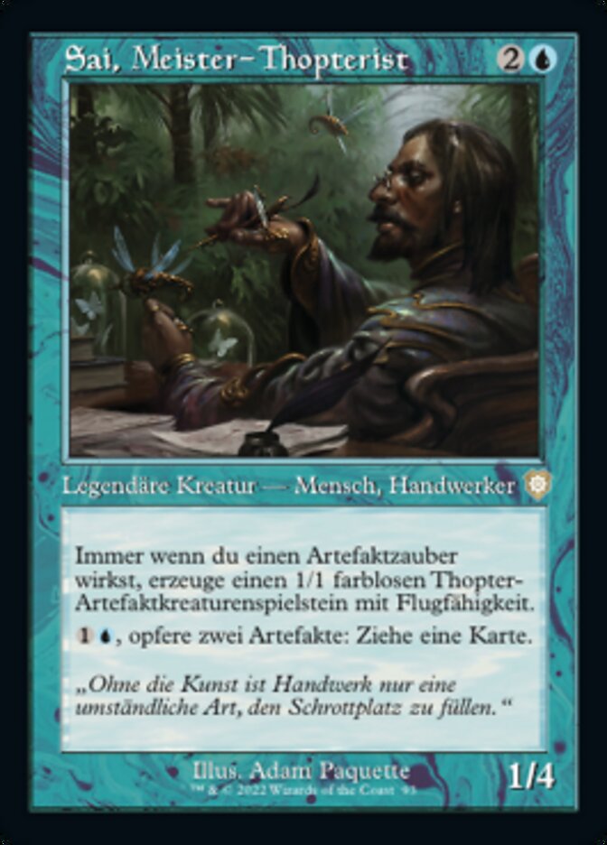 Sai, Meister-Thopterist