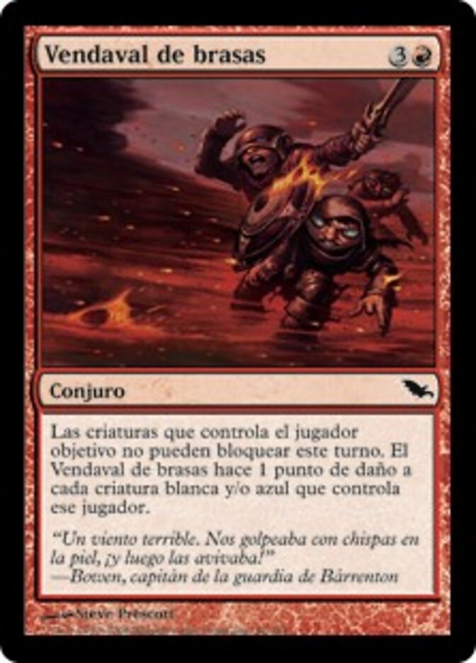 Vendaval de brasas