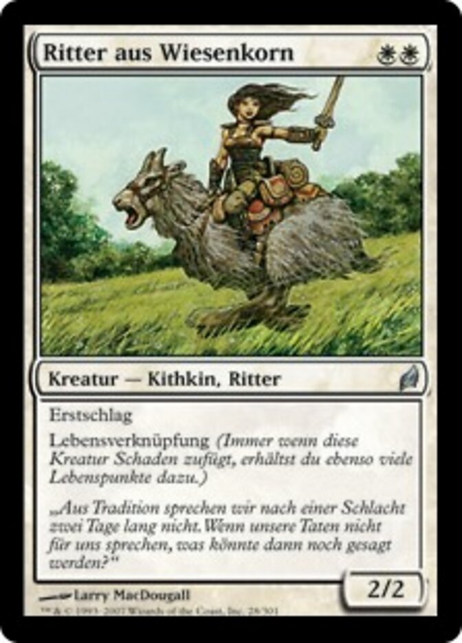 Ritter aus Wiesenkorn