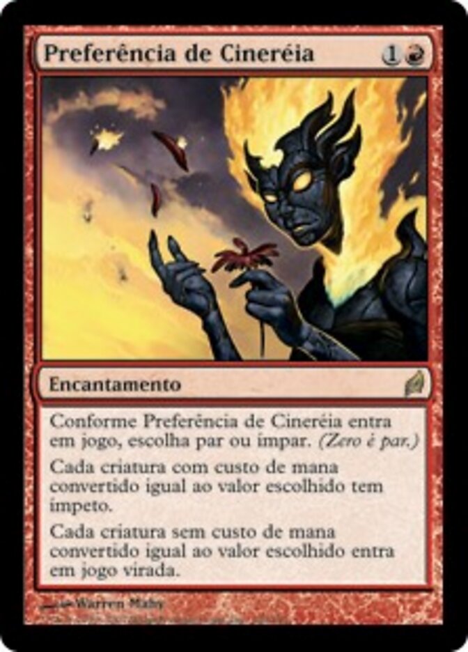 Preferência de Cineréia