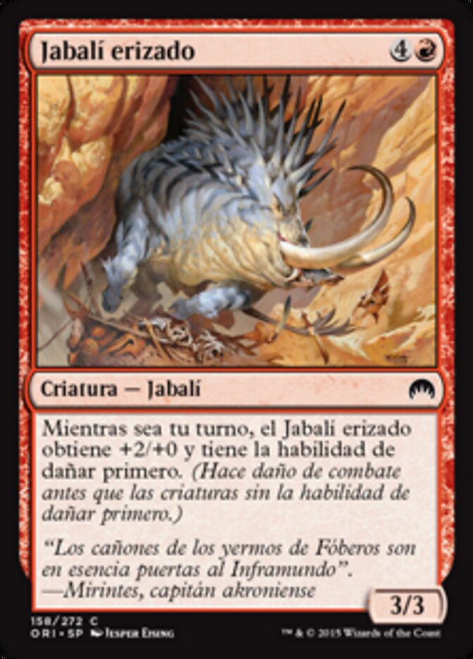 Jabalí erizado