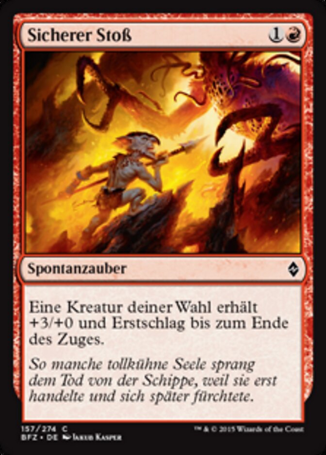 Sicherer Stoß