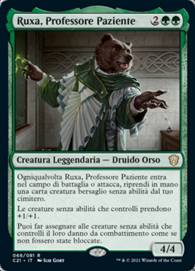 Ruxa, Professore Paziente