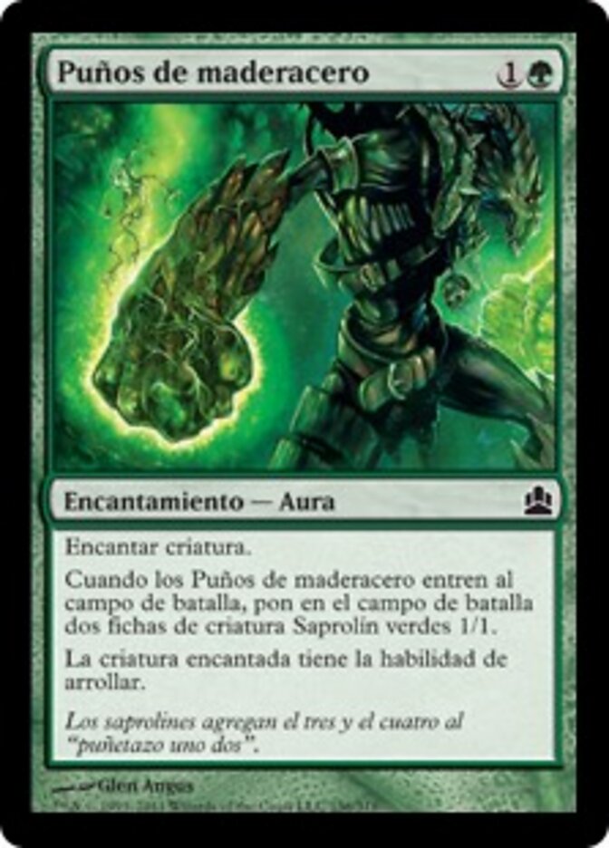 Puños de maderacero