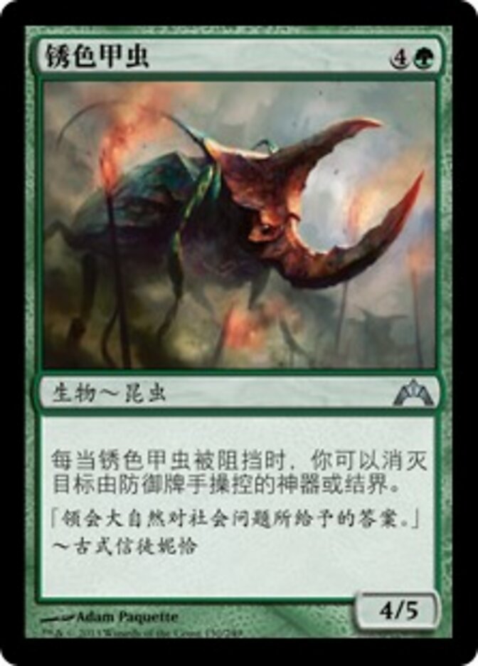 锈色甲虫