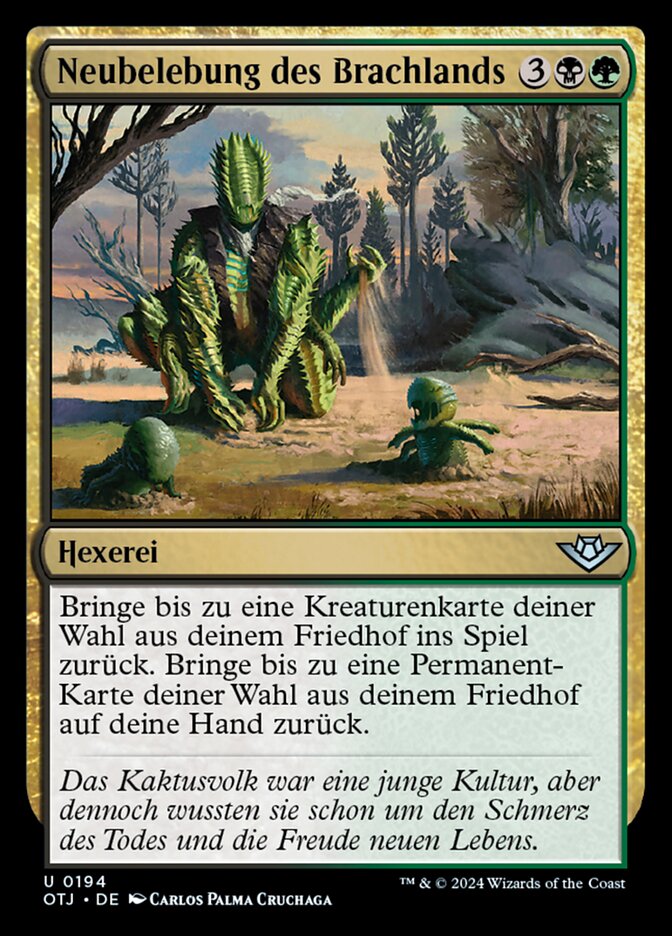 Neubelebung des Brachlands