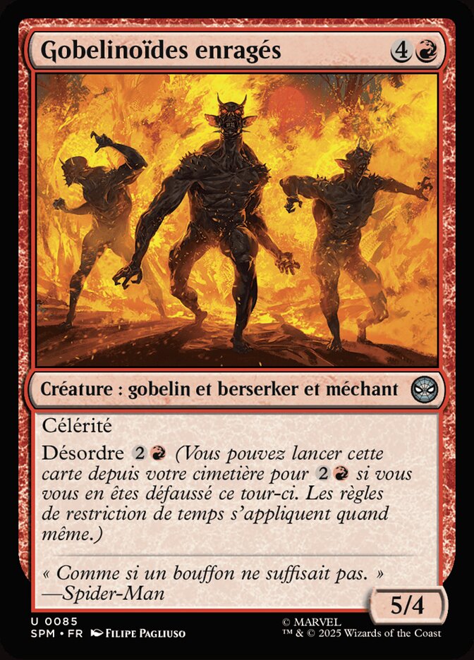 Gobelinoïdes enragés