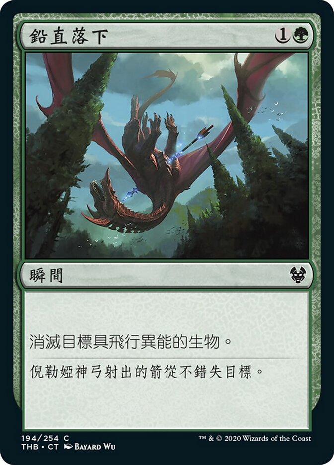 鉛直落下