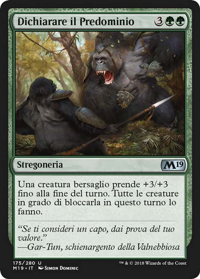 Dichiarare il Predominio