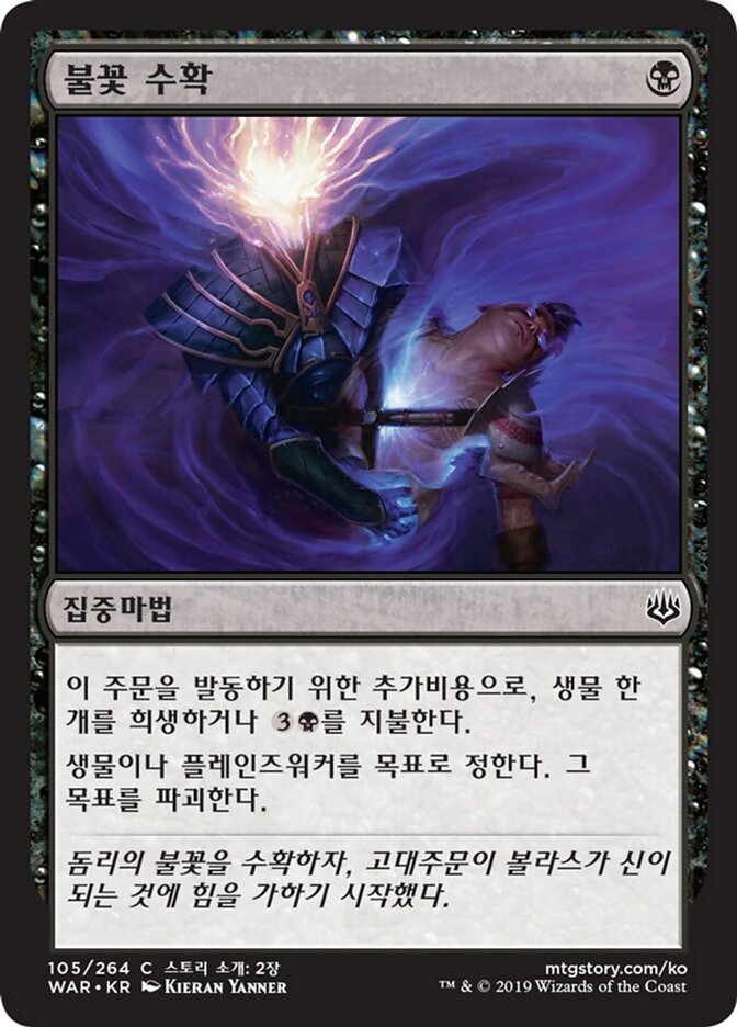 불꽃 수확