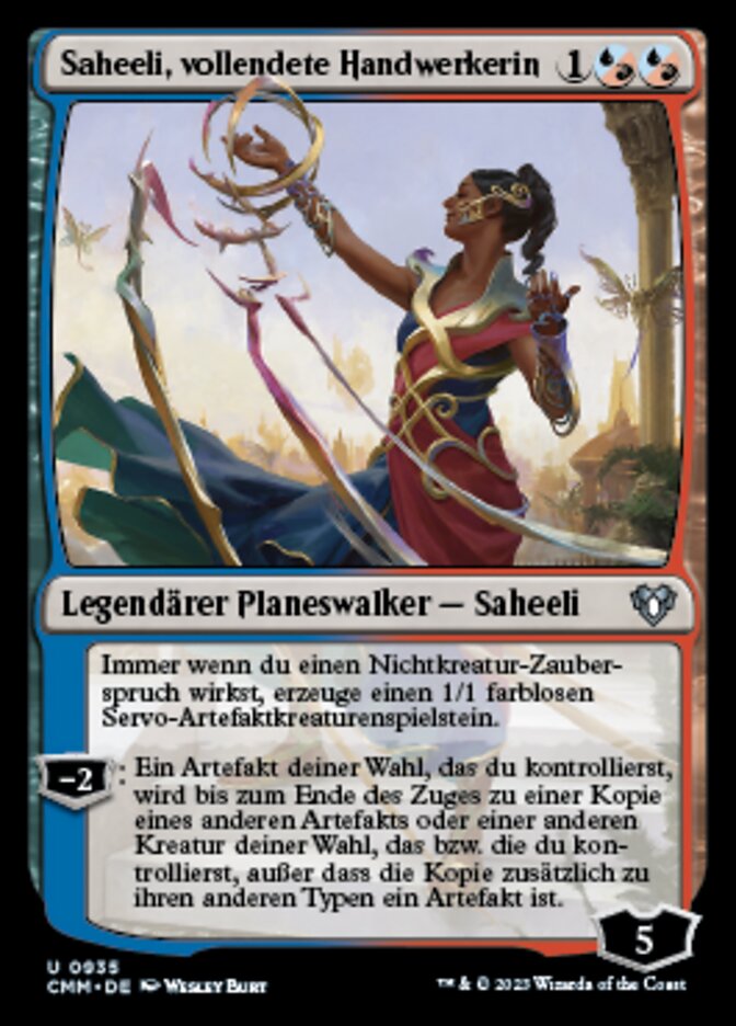 Saheeli, vollendete Handwerkerin