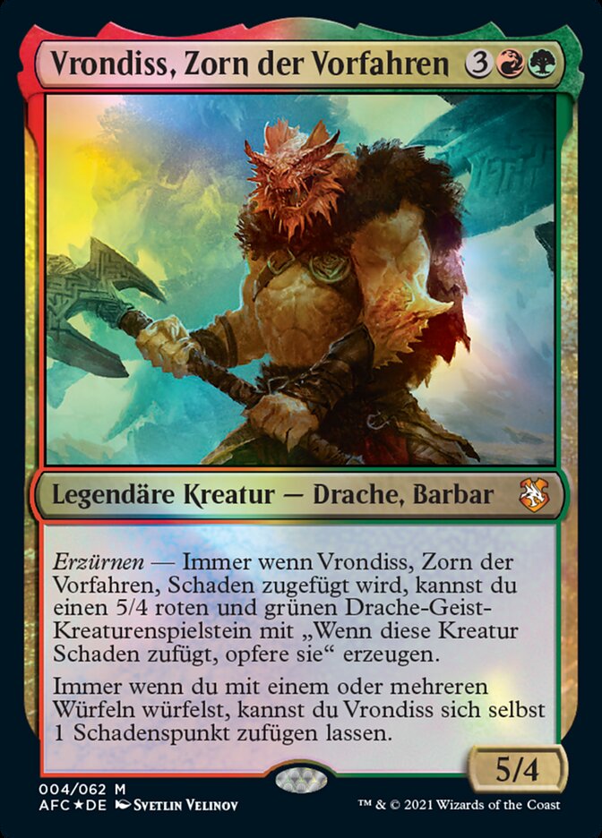 Vrondiss, Zorn der Vorfahren
