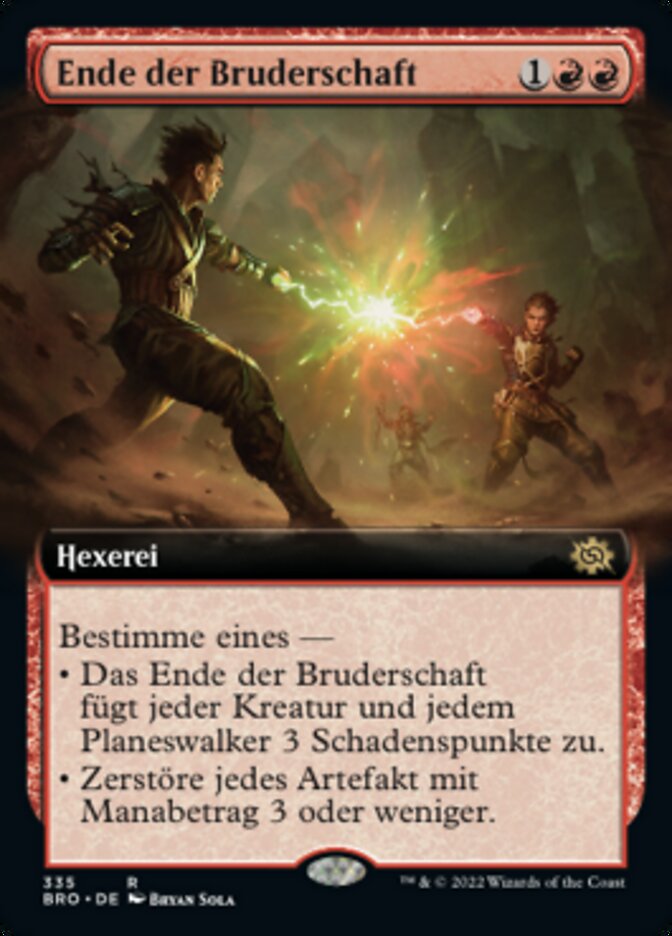 Ende der Bruderschaft