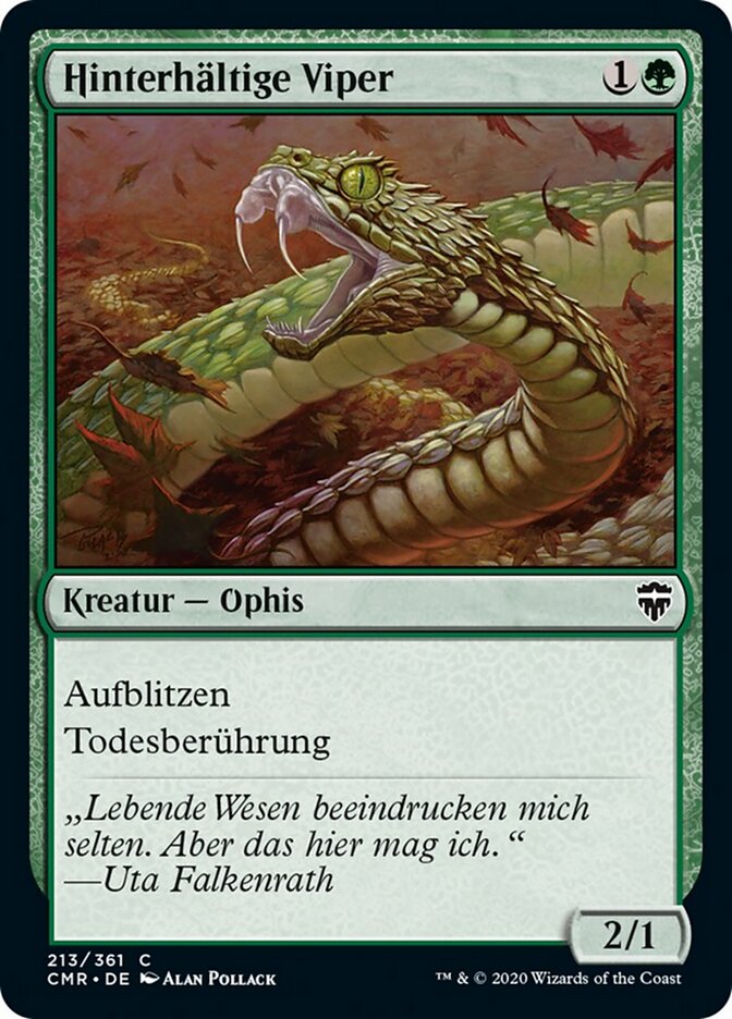 Hinterhältige Viper