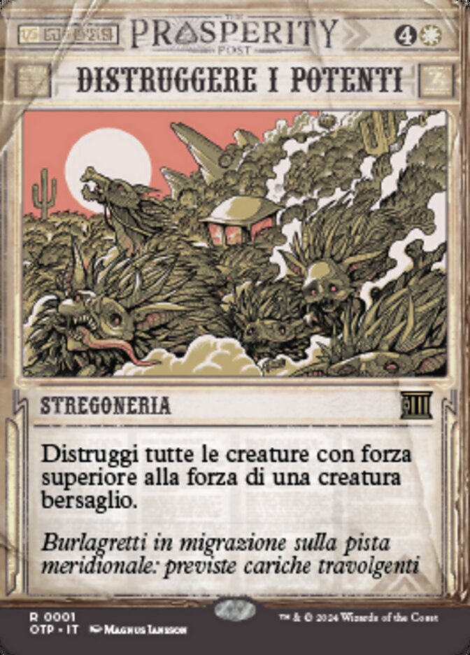 Distruggere i Potenti