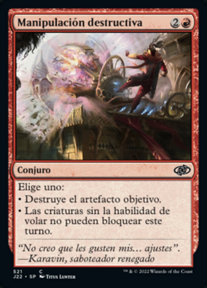 Manipulación destructiva