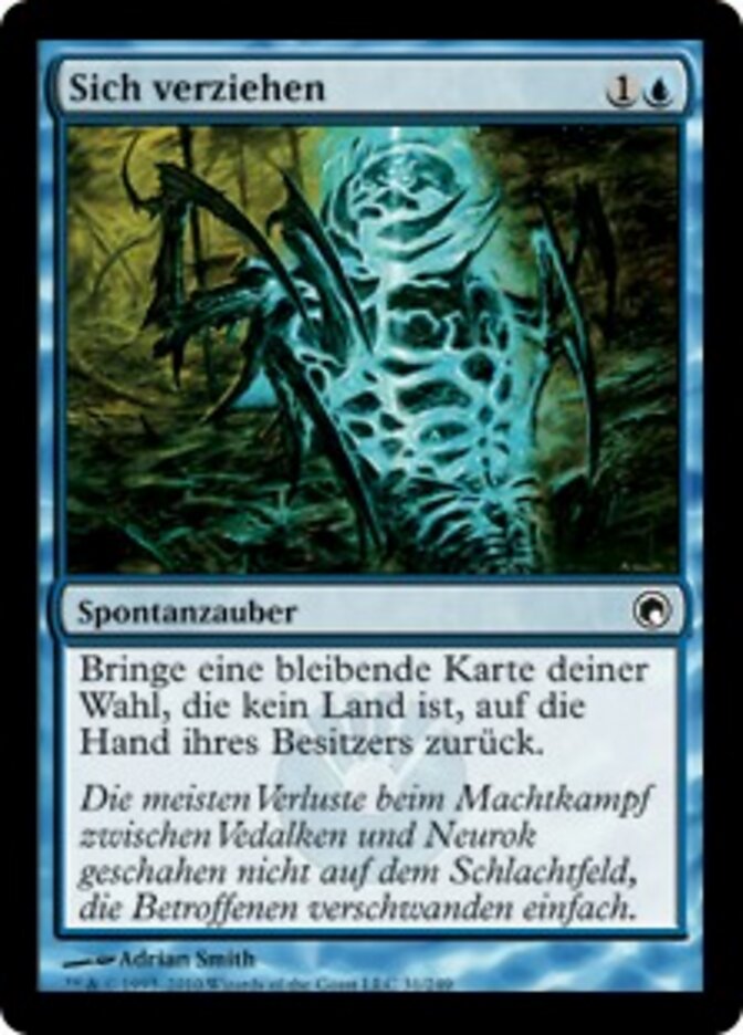 Sich verziehen
