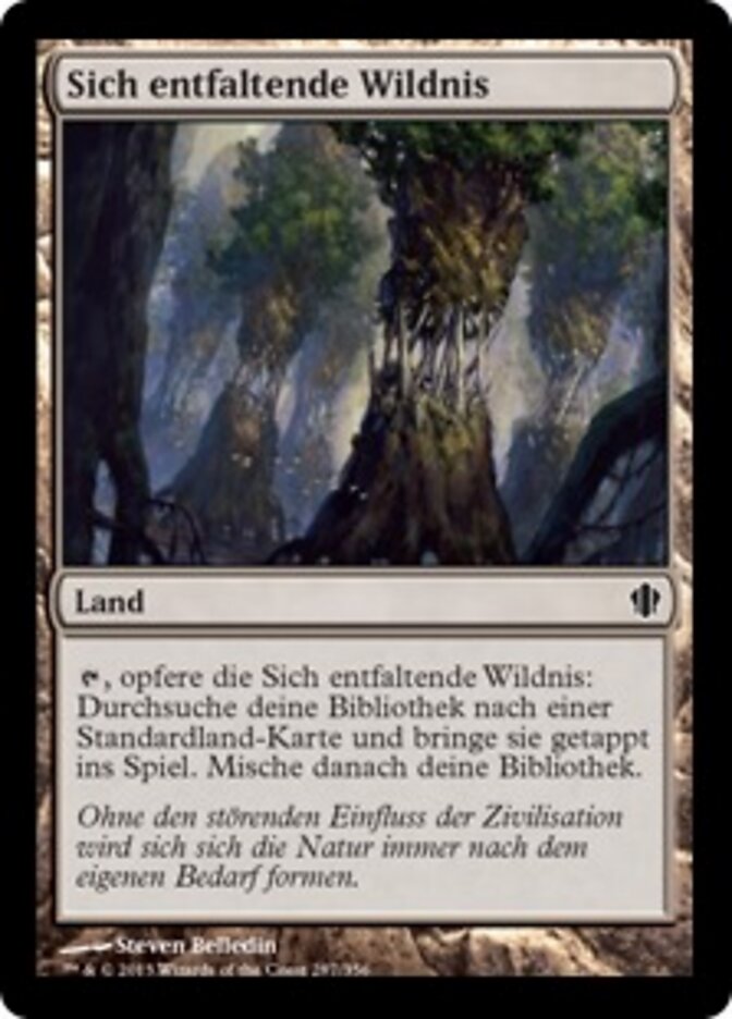 Sich entfaltende Wildnis