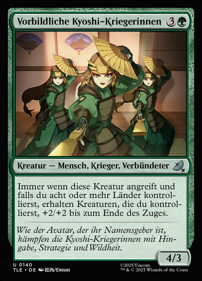 Vorbildliche Kyoshi-Kriegerinnen
