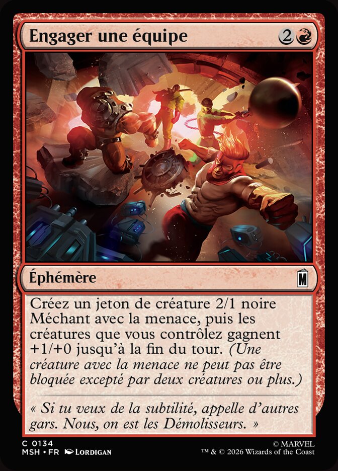 Engager une équipe