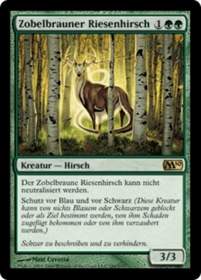 Zobelbrauner Riesenhirsch