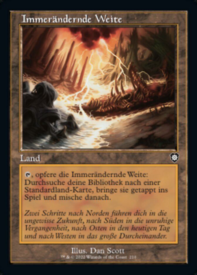 Immerändernde Weite