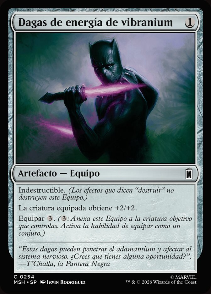 Dagas de energía de vibranium