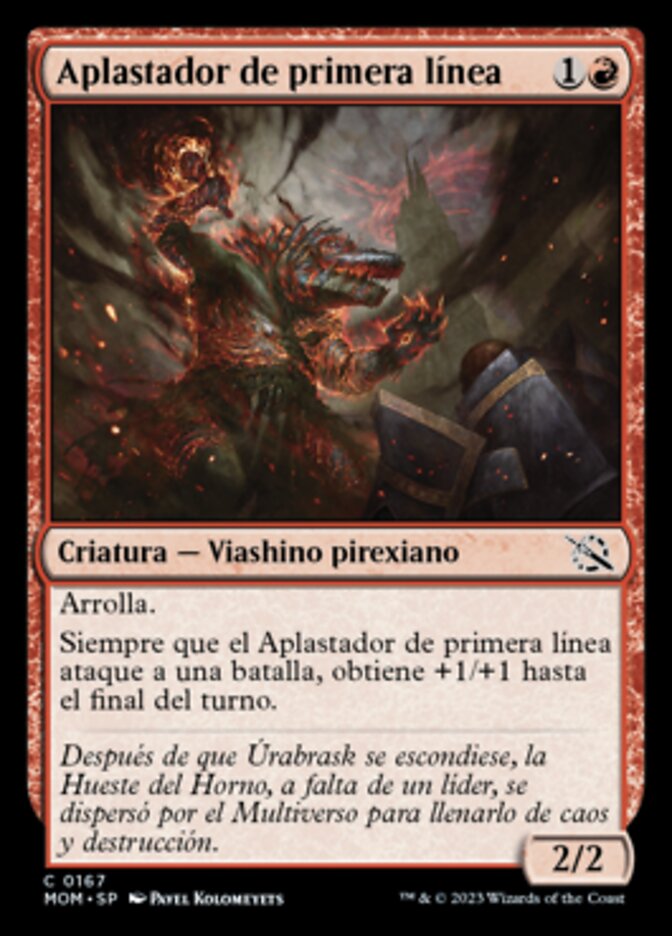 Aplastador de primera línea
