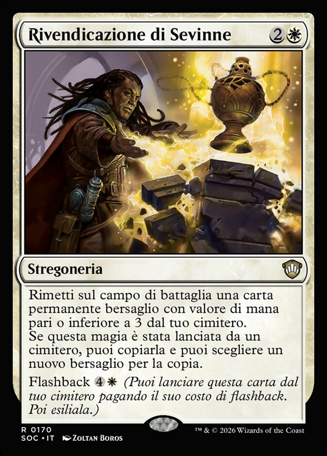 Rivendicazione di Sevinne