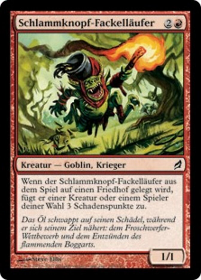 Schlammknopf-Fackelläufer