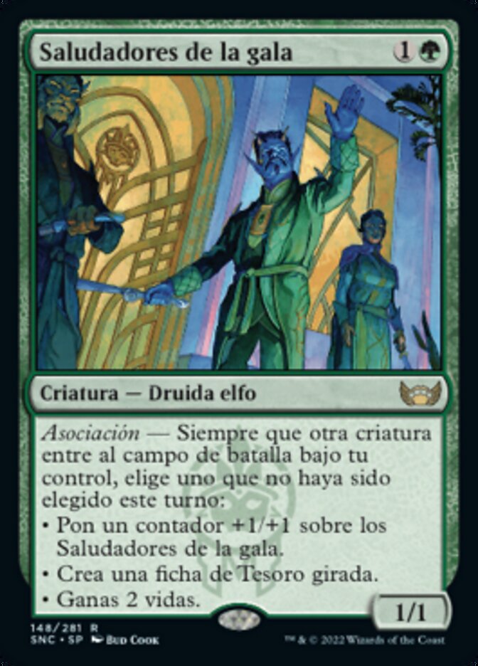 Saludadores de la gala