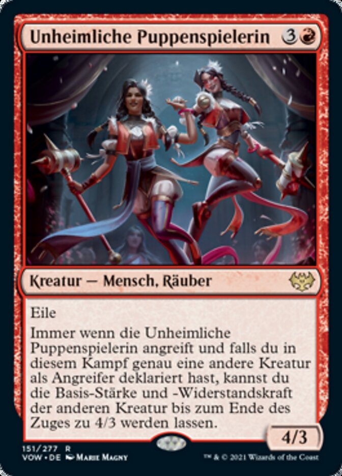 Unheimliche Puppenspielerin