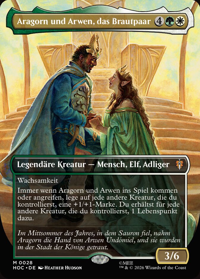 Aragorn und Arwen, das Brautpaar