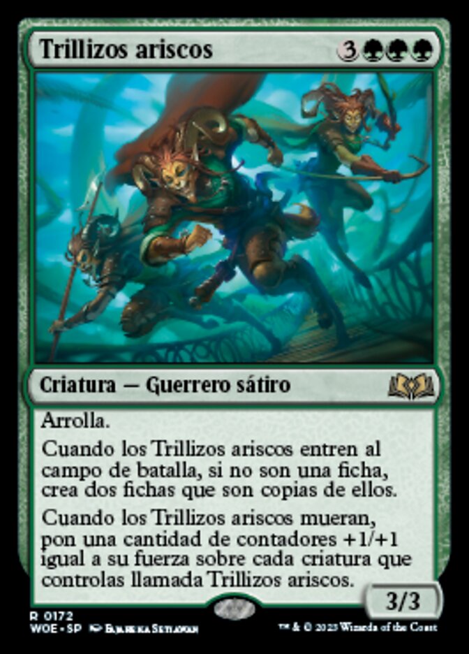 Trillizos ariscos
