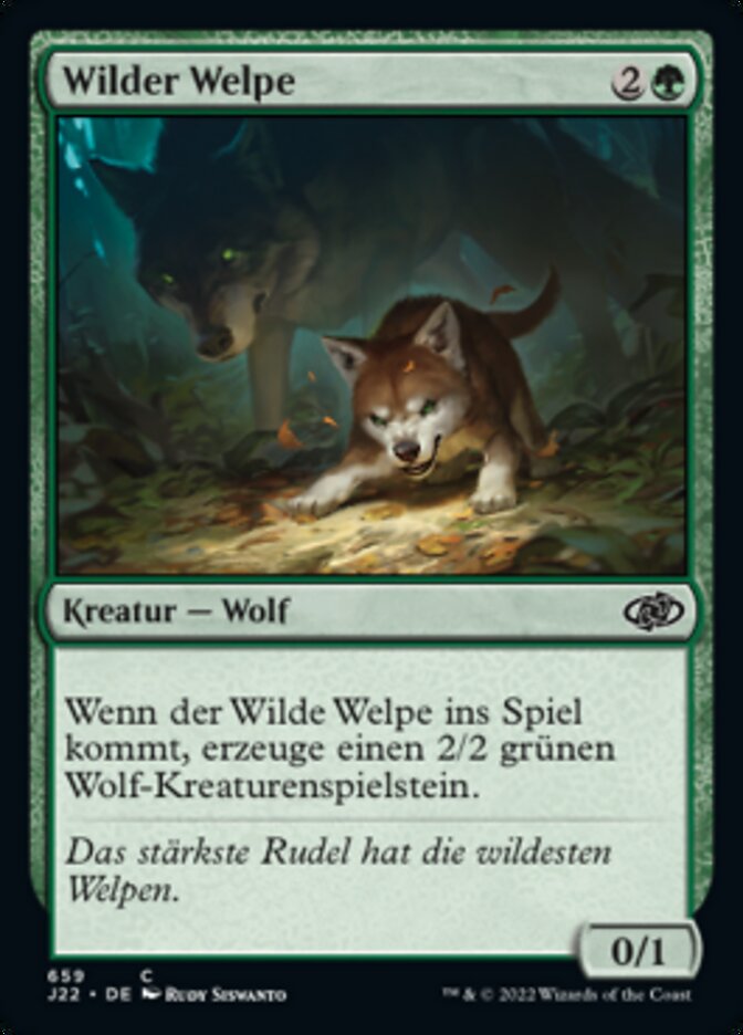 Wilder Welpe
