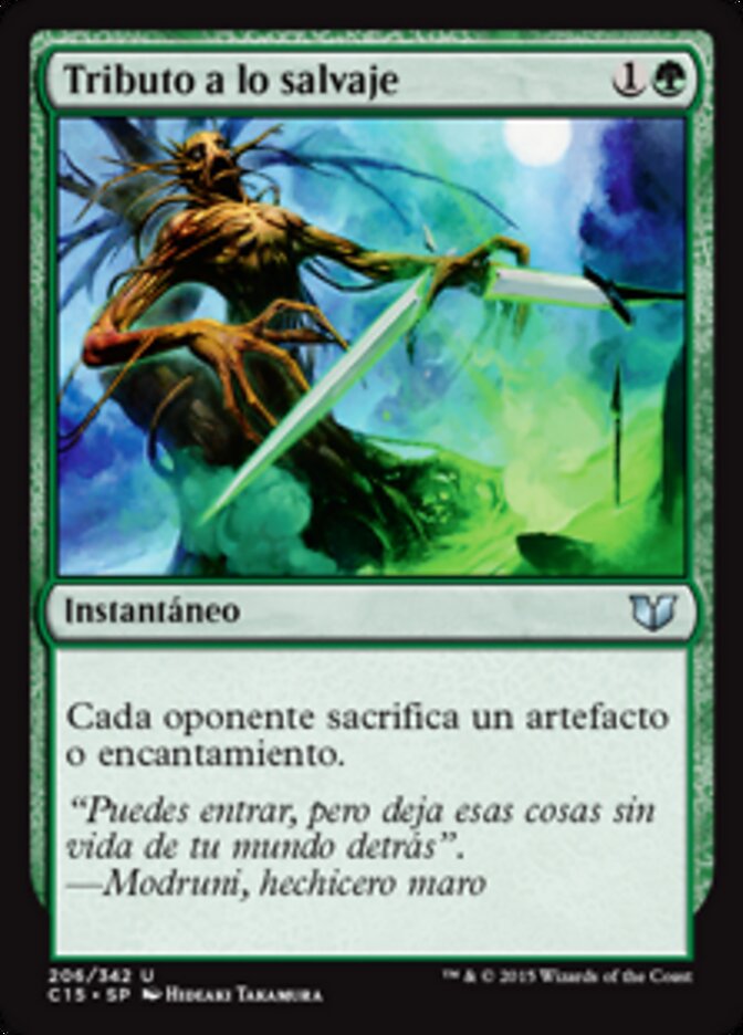 Tributo a lo salvaje