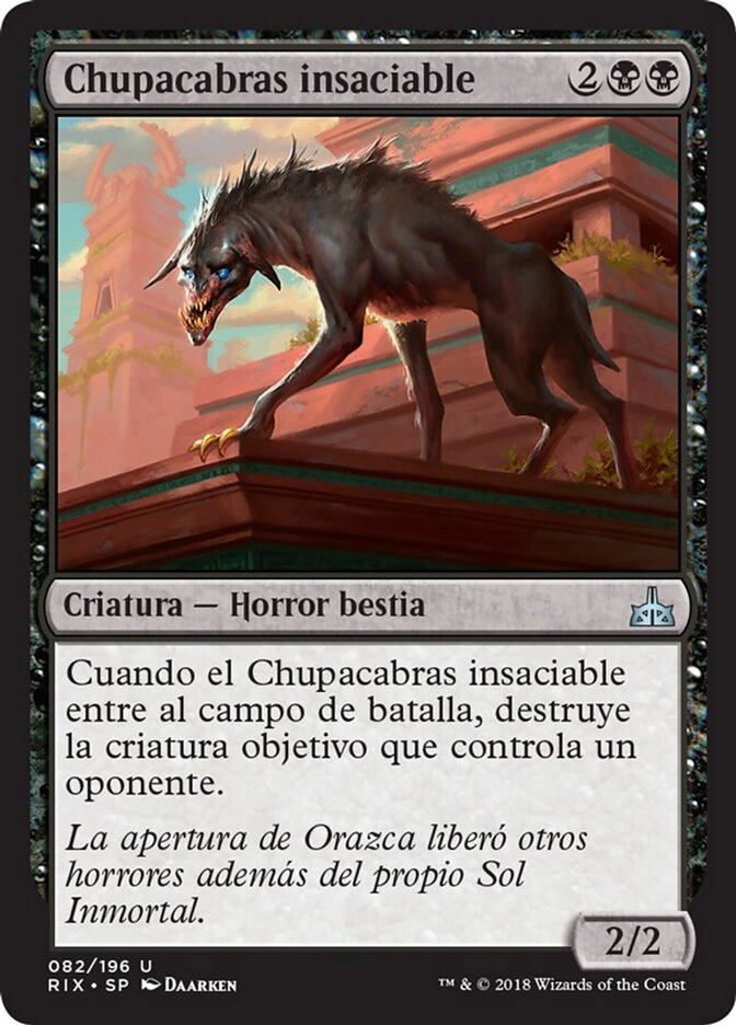 Chupacabras insaciable