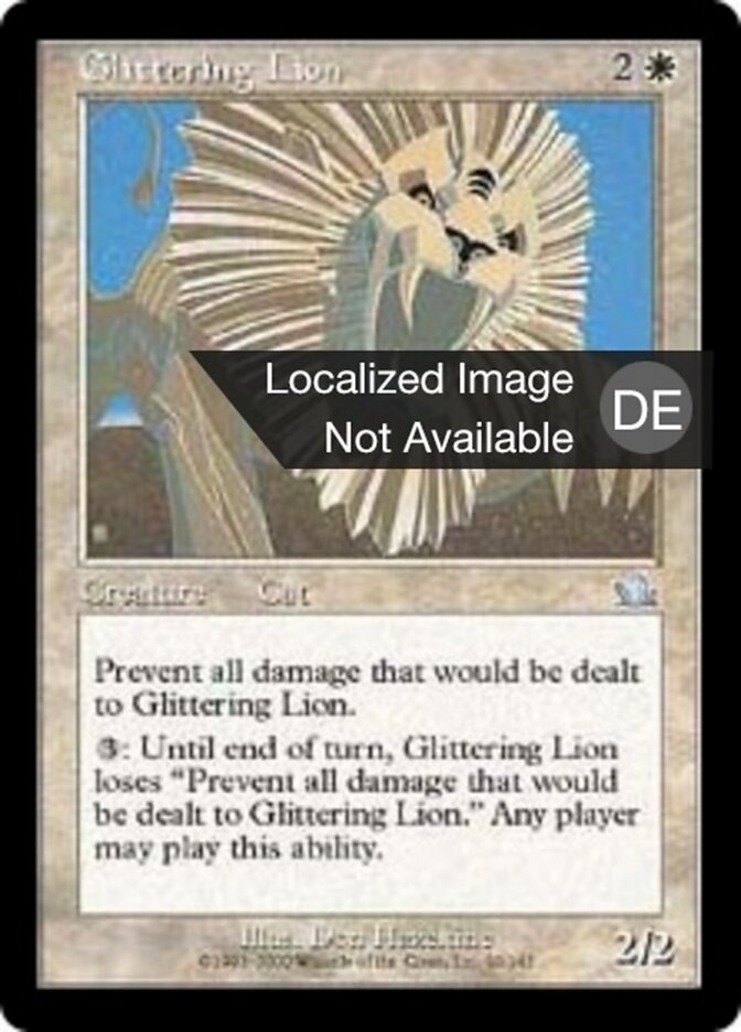 Glitzernder Löwe