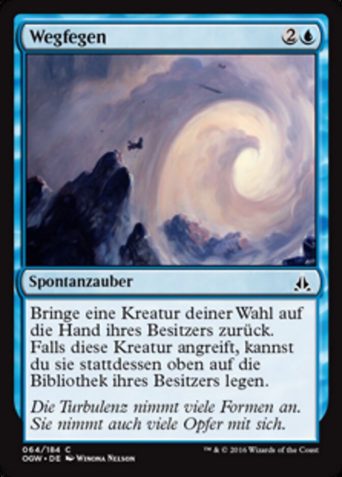 Wegfegen