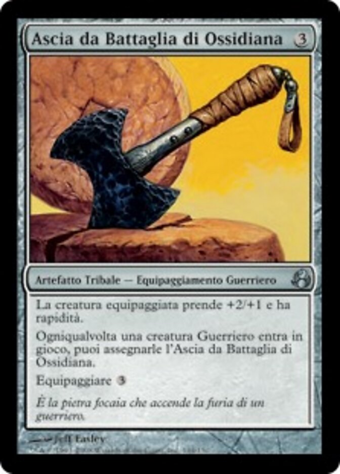 Ascia da Battaglia di Ossidiana