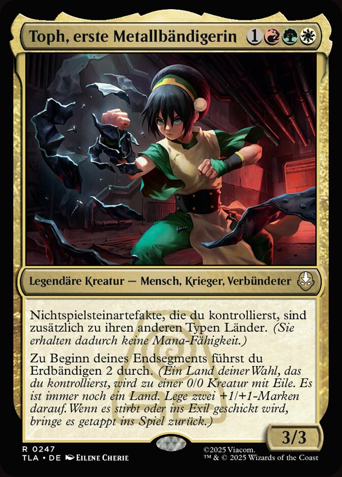 Toph, erste Metallbändigerin