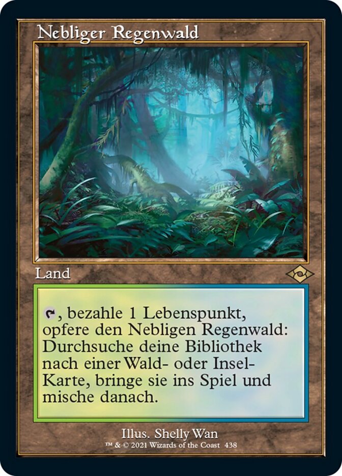 Nebliger Regenwald