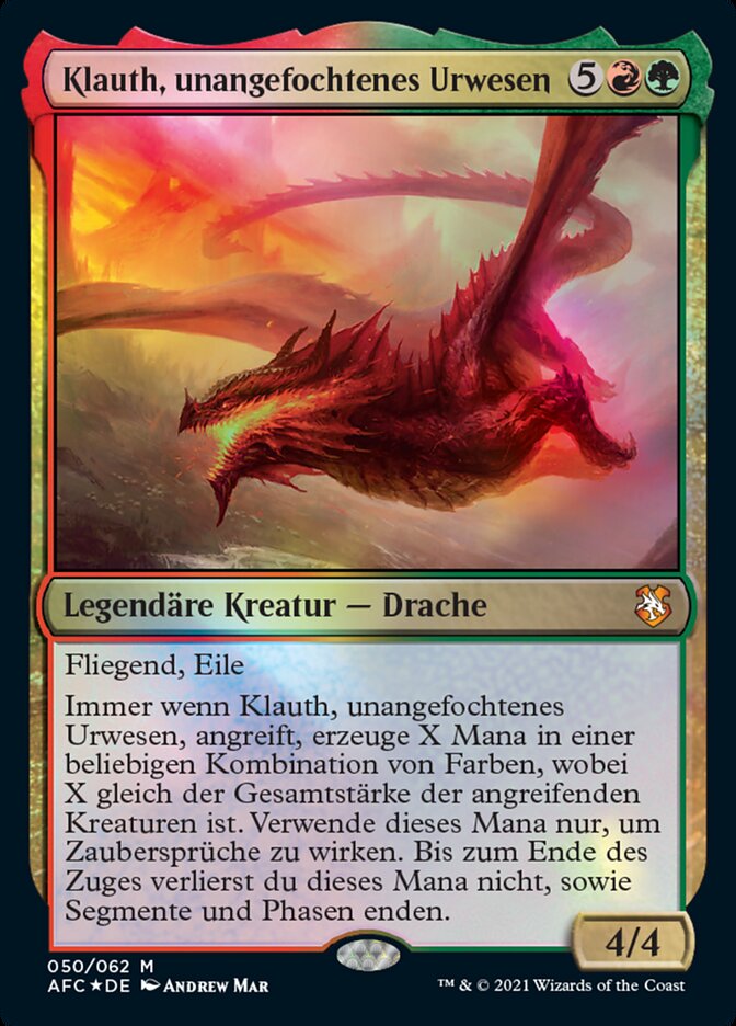 Klauth, unangefochtenes Urwesen