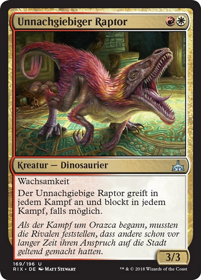 Unnachgiebiger Raptor