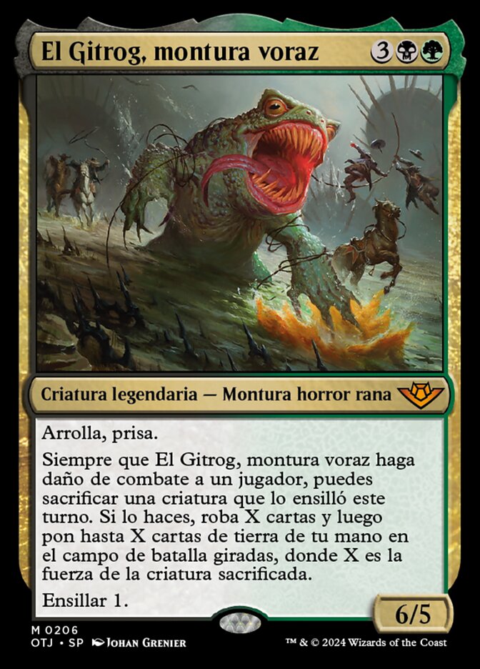 El Gitrog, montura voraz