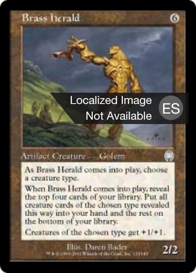 Heraldo de bronce