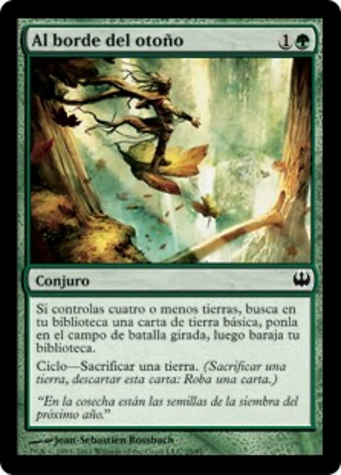 Al borde del otoño