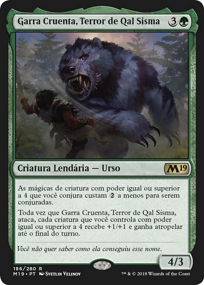 Garra Cruenta, Terror de Qal Sisma