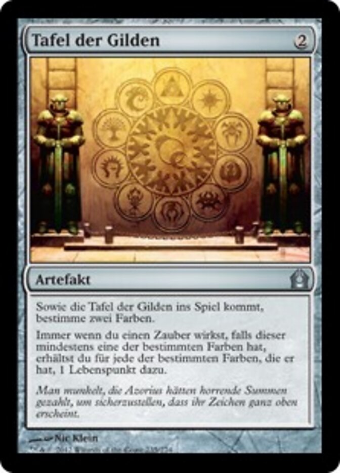 Tafel der Gilden